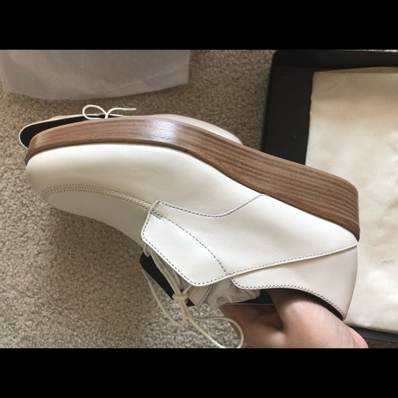 Tibi phoebe calf oxforf in ivory - Picture 4 of 7